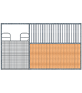 12 Foot Finish Line Front with Mesh Full-Swing Gate